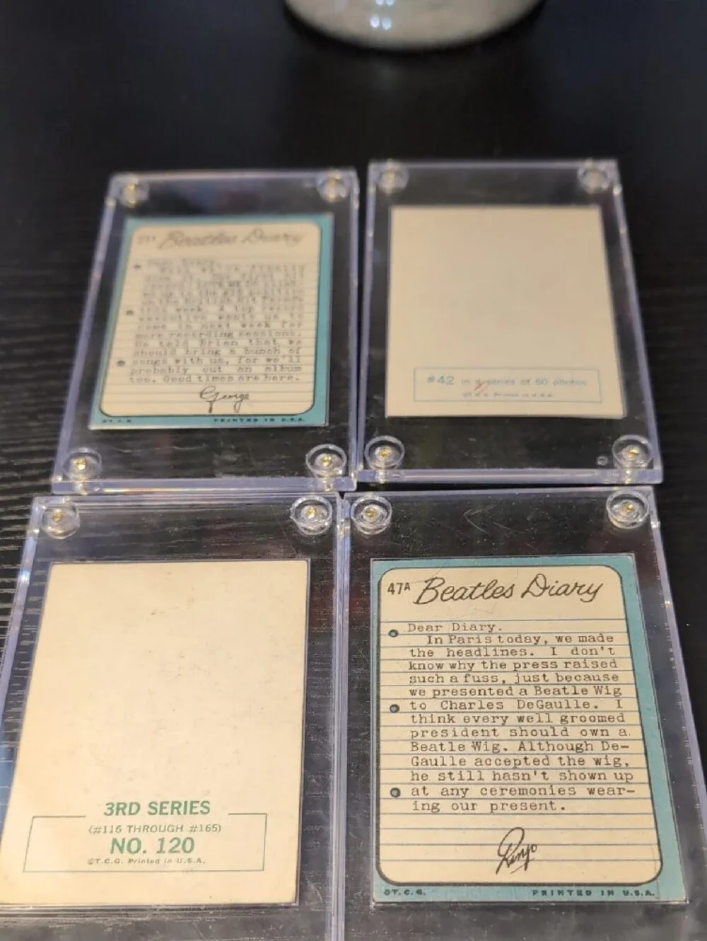 The Beatles four vintage